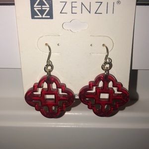 Red earrings